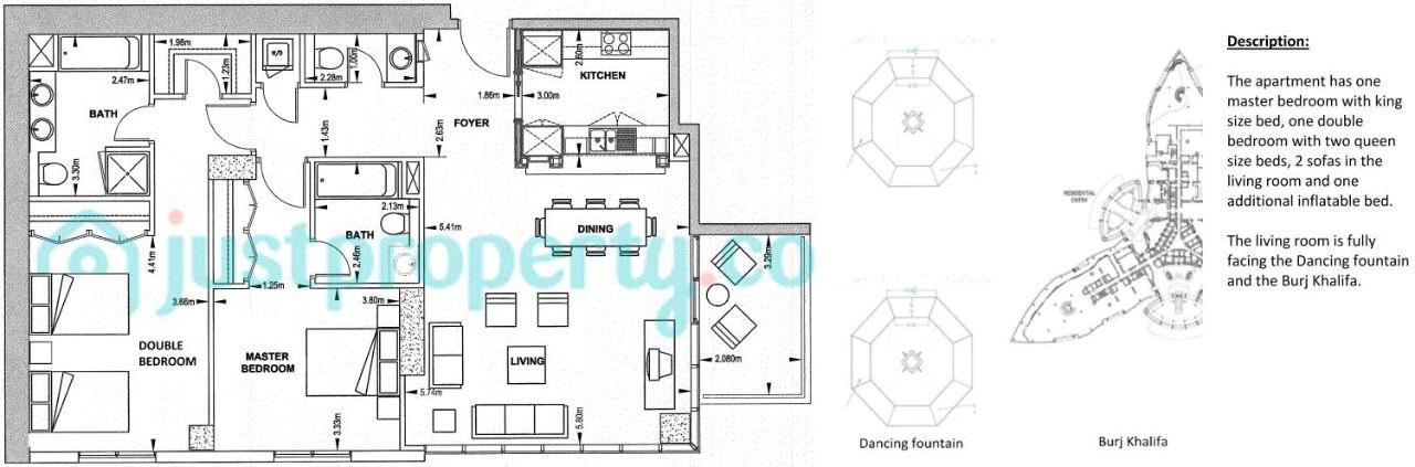 Elite Royal Apartment - Full Burj Khalifa & Fountain View - Ruby Dubai Exterior photo